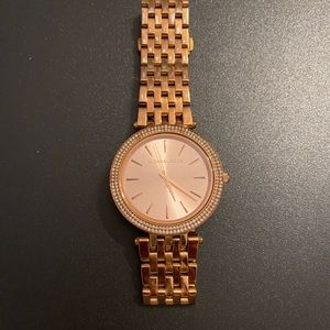 - Rose Gold Michael Kors Watch